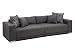 Produktbild B-famous Big Sofa London-XXL Struktur grau, 287x103 cm,