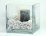 Sandra Rich 360016 Vase, Glas, transparent, 10 x 10 x 10 cm - 4