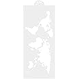 Operitacx World Map Cake Stencil Cake Decoration Template Wedding Cake Molds Cookie Fondant Dessert Decorating Stencil for Cake Decor (1)