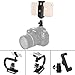 Produktbild Fantaseal® Spiegelreflexkamera Smartphone Blitzschuh Halterung DSLR Kamera Blitzschuh Adapter Spiegelreflexkamera Blitzschuh Adapter Kamera 1/4" Gewinde Kugelkopf Blitzschuh Befestigungsadapter Camera 360 Grad Rotation Hot Shoe Befestigungsadapter für Canon EOS 1D 5D 5D Mark II 6D 7D 80D 77D 70D 750D 700D 600D 450D 1200D 1300D Nikon D3S D3X D300 D300S D700 D50 D70 D70S D80 D90 D7200 D5300 D5100 D3100 Panasonic Lumix Penax Fujifilm FinePix Kamera, Blitzschuh Adapter