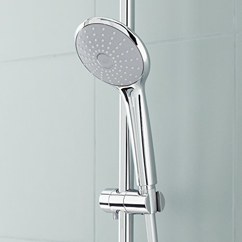 Grohe Euphoria 110, Brausestangenset 600mm, 3 Strahlarten Massage, variables oberes Bohrloch zur Befestigung, chrom - 3