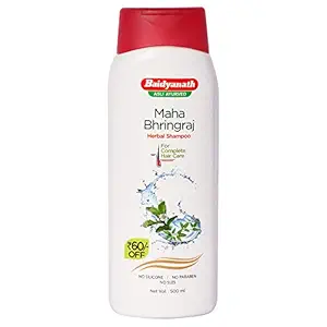 Baidyanath Jhansi MAHABHRINGRAJ SHAMPOO |500ml| Helps in making your hair smooth and shiny Supports in providing relief from dandruff|