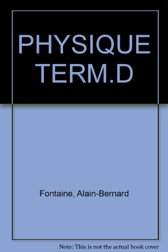 PHYSIQUE TERM.D