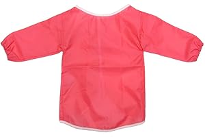 PAINT AND PLAY TODAY Childrens Kids Toddler Waterproof Play Apron - Age 2-4 Years - Painting, Baking, Cooking, Smock - Pink