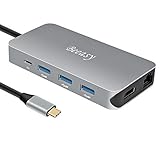 SCHNELLE PD-AUFLADUNG - Durch den Typ-C-Passthrough-Ladeeingang können Sie Ihren Mac / MacBook Pro oder andere Typ-C-Port-Geräte mit einer Energieleistung von 87 W aufladen, während Sie mehrere Peripheriegeräte für eine sorgenfreie Datenübertragung anschließen