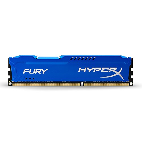 HyperX Fury - Memoria RAM de 16 GB (1600 MHz DDR3 Non-ECC CL10 DIMM, Kit 2x8 GB), Azul