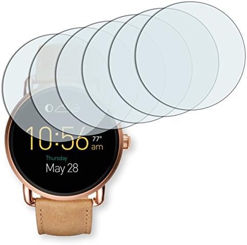 GOLEBO 6x Crystal Clear screen protector for Fossil Q Wander - (Transparent screen protector, Air pocket free application, Easy to remove)