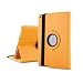 Produktbild JHLD Zum Mini1234 Litschi Leder Fall IPad234 Anti-Fallen Luft2 Halterung Profi10.5 Drehung 12.9/9.7-Orange-iPad12.9
