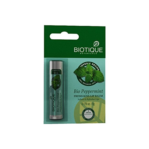 Biotique Bio Peppermint Fresh-Kiss Lip Balm, 5g RS.112 (25.00% Off) - Amazon