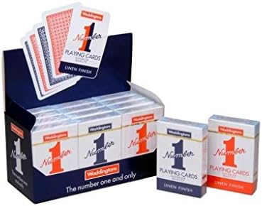2X Waddingtons No. 1 Playing Cards Twin Pack (Red/ Blue)