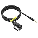 audi music interface adapter lightning Premium-Qualität Kabel mit vergoldet 3,5 mm AUX-Anschluss.