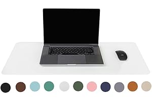 ‎WURK WURK Schreibtischunterlage [80 cm x 40 cm] - Transparent Premium Qualität - Mauspad - Große Schreibunterlage - Mauspad XXL - Rutschfeste Unterlagenmatte - Durchsichtige Desk Mat (Transparent)