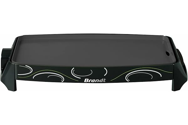 BRANDT Plancha électrique 2200 Watts Thermostat réglable PLA1322N Bandeau Noir