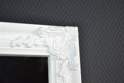 Livitat LV8750NO-W Stand-/ Ankleidespiegel Barock Landhaus, 180 cm, antik weiß - 3