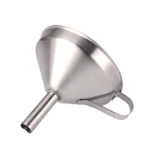 Küche Edelstahl Trichter mit abnehmbarem Sieb groß breit Mund Kochen Tools Küche Bar Zubehör - 3