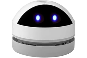 Zebbyee Mini aspiradora de mesa, recargable por USB, de alta potencia de succión, limpiador de polvo para escritorio, hogar, oficina y coche