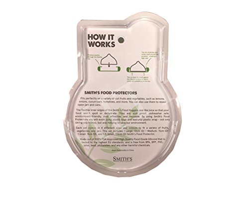 Smith’s 4er-Pack wiederverwendbare Silikon-Nahrungsmittelretter für Obst und Gemüse in Lagerbehältern – 4 Größen in Tropisch - 8