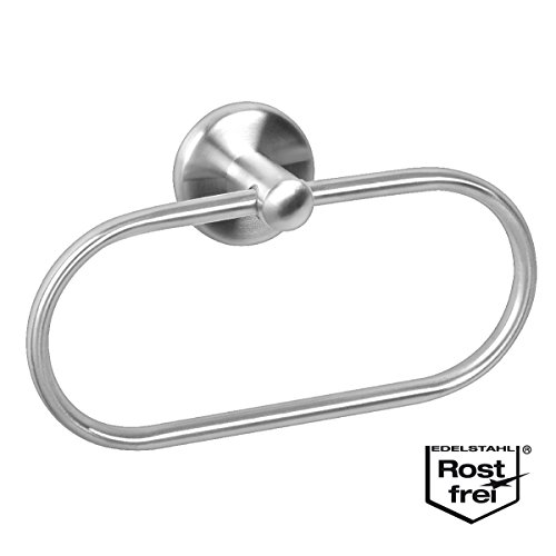 bremermann® Bad-Serie PIAZZA – Handtuchring, Handtuchhalter aus mattem Edelstahl - 2