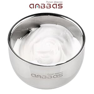 Anbbas Shaving Stand Set, Black Acrylic Shaving Stand Fit 1.2" Knot Shaving Brush and Stainless Steel Shaving Bowl Dia 3.2" for Traditional Wet Shaving Soap - Image 4