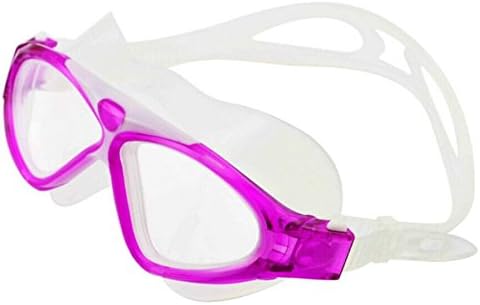 Hawkfish Swimming Goggles Men Women - Anti Fog - Comfort Fit - Watertight - Clear Vision - Lifetime Guarantee - Anti Shatter Lenses Mirrored With 100% UV Protection - Wraparound - Include FREE Exquisite Packaging Box FREE Silicone Nose Clip And FREE Ear Plugs (Pink)