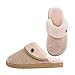 Fashion Cotton Slippers Winter Warm Indoor Slippers Couple Slippers, Men, KHAKI