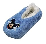 Producto con licencia oficial Zapatillas babuchas Infantiles Estar por casa Mickey Disney para niños (25 EU, Azul)