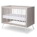 Produktbild Childhome- Babybett Holz mit Metallfüßen - Lattenrost 3 Stufen höhenverstellbar, 60 x 123cm, Beige