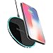 Produktbild Wireless Charger Fast Induktive Ladestation Qi Wireless Ladegerät Also Normales Laden / Schnellladen Lademodi für iPhone XS/XR/X / 8 Plus/ 8 Galaxy S9/S9 plus/S8/S8 Plus und alle Qi Fähige Geräte(10W)