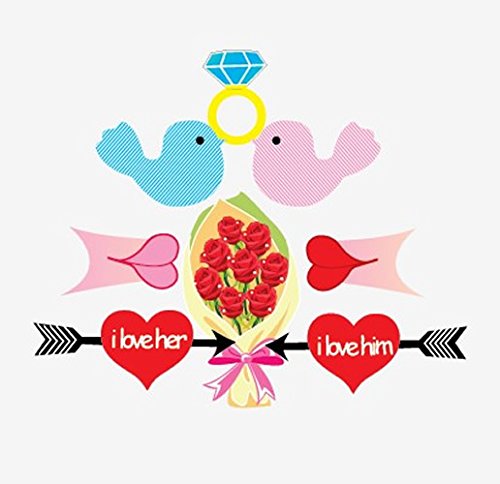 Veewon Neue Mode Hochzeit Foto Booth Requisiten Hochzeitsfeier Fotografie Stütze Photobooth 32pcs Lustiger Schnurrbart, Frau, Rosen-Blumen, Liebes-Herz, Gläser, Hüte - 3