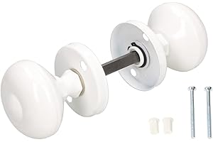 KOTARBAU® Poignée Tournante Blanche Idéale pour les Portes Latérales de Garage dans les Environnements Résidentiels et Commerciaux