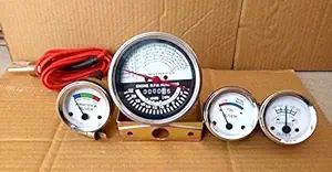 Oliver Tractor Super 55 66 67 Gauge Kit (Tachometer + Temp + Ampere+ Oil)-White