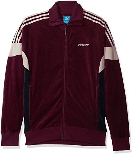 Adidas Originals Mens Clr84 Velour Track Top Maroon 2xl