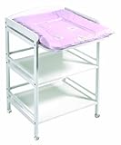 Wickelregal mit den Maßen BxHxT: 55 x 82 x 70 cm und zwei Ablegeböden, incl. Rollen