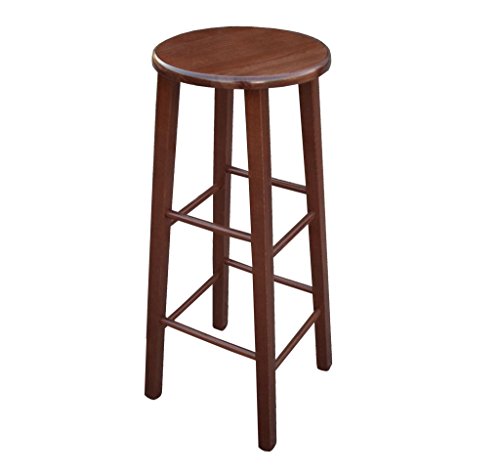 SGABELLO LEGNO TONDO MASSELLO H.80 NOCE GIAQUINTO