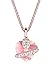 Produktbild Elli Damen Schmuck Halskette Kette mit Anhänger Herz Liebe Freundschaft Liebesbeweis Silber 925 Rosé Vergoldet Swarovski® Kristalle Gold Länge 45 cm