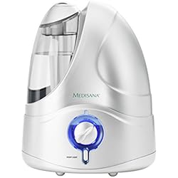 Medisana 60065 UHW - Humidificador, micro nebulización color plateado