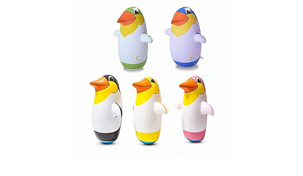 Penguin Inflatable Floats Swimming Pool Kids Water Sports Beach Toy Beach 34CM