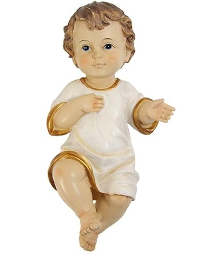 FADEDA Falò LED Con Illuminazione Per Presepe: Statuina Natalizia In Legno, 9 Cm, Dipinta A Mano