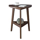Tamaño compacto: mesa de decoración triangular con D x H: 48 x 58 cm - mesa elegante con huella pequeña