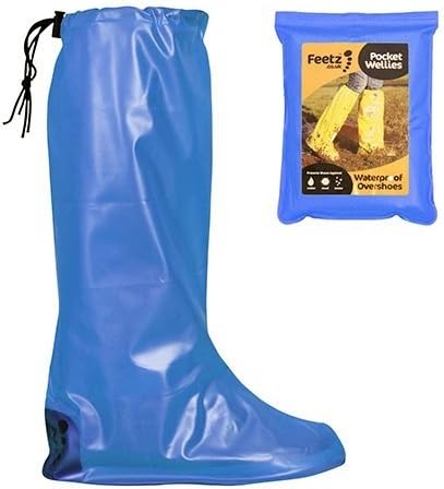 Feetz Pocket Wellies (Large (UK 8-10), Blue)