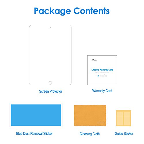 JETech iPad Air 1/2, iPad Pro 9.7, Das neue iPad 9.7 (2017) Gehärtetem Glas Panzersglas Premium Folien Schutzfolie Displayschutz Screen Protector - 7