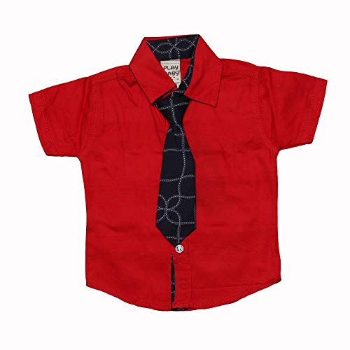 Little Kangaroos_Boys_Cotton_Shirt_(0-3 Month) (3-6 Months, RED) RS.324.00