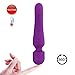 Produktbild Lila Silikon Vibratoren Wasserdichte Infrarot Heizung Handheld Vibrator Klitoris Massagegerät Vibratoren mit Klitorisstimulation für sie