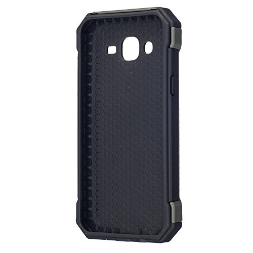 MOONCASE Galaxy J5 Funda  Camuflaje Dual Layer H  brida Case Choque Absorci  n Protecci  n Carcasa Tapa para Samsung Galaxy J5  2015  Azul