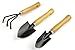Produktbild * 3er-Set Mini-Gartenwerkzeuge | Kleinrechen + Kellen | Gartenhandgeräte für Blumentöpfe, Balkongärten, Topfpflanzen