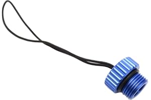 POOSR Tappo filettato DIN per valvola della bottiglia 5/8 – 14 tappo antipolvere protezione tappo serbatoio regolatore di protezione blu
