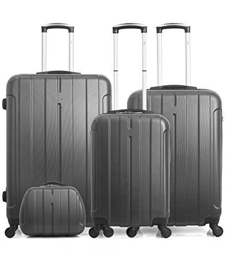 Hero Fogo-C Set di valigie, 76 cm, 201 liters, Grigio (Gris Fonce)