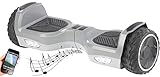 Fährt bis zu 10 km/h schnell • Integrierter Lautsprecher mit Bluetooth-Empfang • Selbstbalancierend für sicheren Stand • Intuitive Steuerung