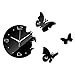 Produktbild Kreative Wohnzimmer Schmetterling wanduhr Acryl Uhr wandaufkleber Schlafzimmer Spiegel wanduhr schwarz 30 * 30 cm