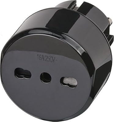 Brennenstuhl fiche de Voyage / adaptateur Italie - le contact de protection noir, 1508590